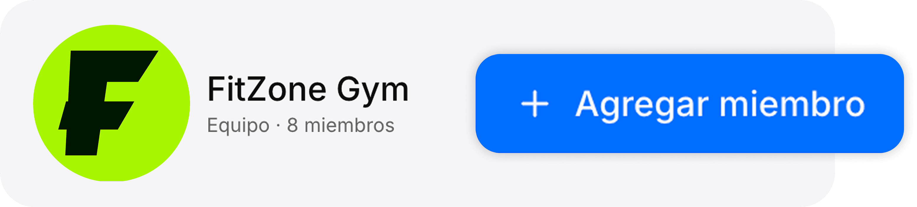 Página de equipo de Repp Trainer mostrando los entrenadores del gimnasio, sus roles y sus clientes